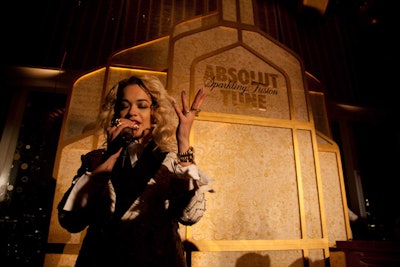 Rita Ora was the entertainer at Charlotte Ronson's bash.