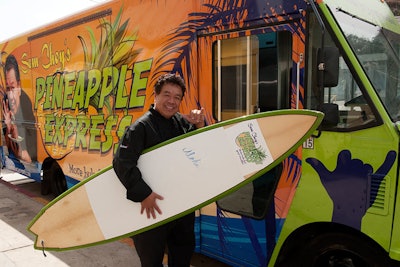 Give your holiday event a tropical twist: Chef Sam Choy introduced his Pineapple Express food truck in Los Angeles earlier this year. The truck serves Choy’s signature Hawaiian cuisine and has a catering arm that can produce events for as many as 1,000 guests, complete with a pig roast, hula dancers, and ukulele players.