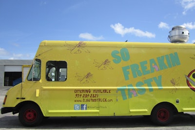 Slow Food Truck Catering can service holiday party orders for pickup, delivery, buffet service, or seated dinners. Request the truck itself for events or just hire the chef duo behind it. Prepared to accommodate parties from 10 to 10,000 guests, the team works with planners and designers to pull off everything including table settings and floral design.