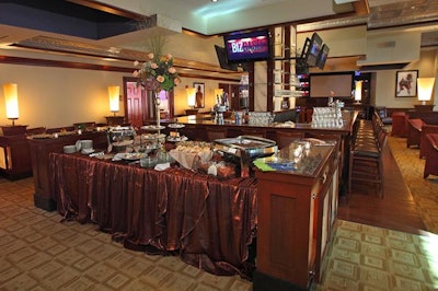 Planners enjoyed an impressive lunch spread in the Owners Club West, one of the spaces at FedExField available for private events. The space is complete with leather armchairs, a full bar and multiple television screens to watch the action on the field. Catering options for all budgets are available through FedExField.