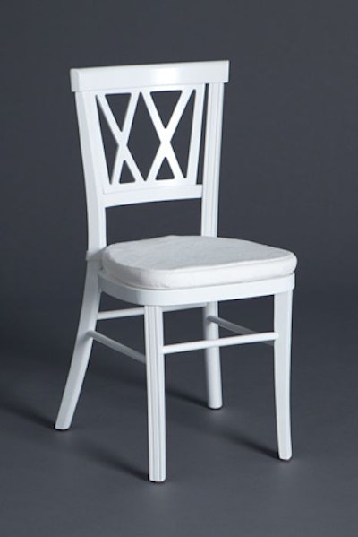 New White Astor Chairs offer a clean, modern option.