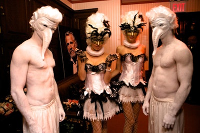 Some 2,000 guests attended the Masquerade event, where staffers in various costumes and masks helped set the scene.