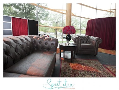 The Red Room of Pain featured AFR's new Winston collection of leather, Chesterfield-style furnishings.