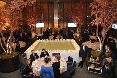 The James Beard Foundation fund-raiser gala returned to the Four Seasons, where the restaurant's iconic pool was surrounded by pillar candles.