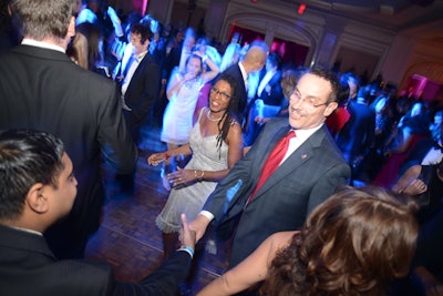 Mayor Vincent Grey hit the dance floor during the after-party.