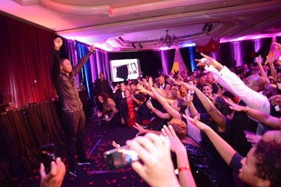 Doug E. Fresh engaged the crowd during the after-party at the Ritz.