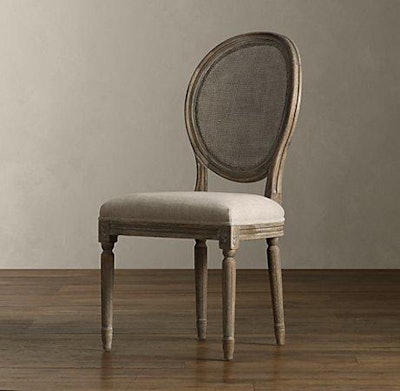 Vineyard Upholstered Dining Chair With Cane Back