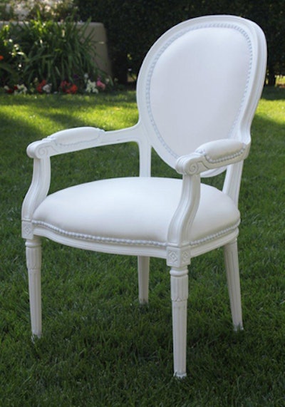 Cielo Blanco Louis Arm Chair