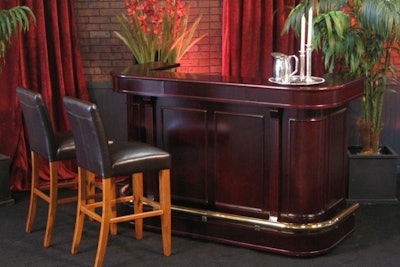 6' Mahogany Churchill Bar