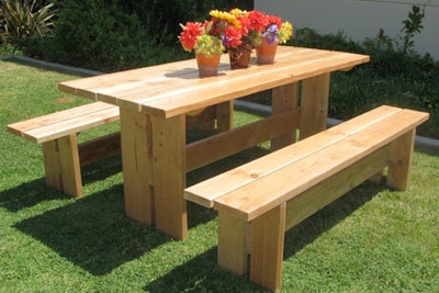 6' Picnic Table With Benches