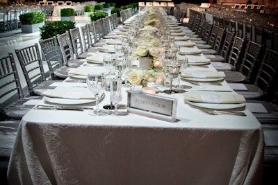 Custom 16’ linens were fabricated especially for the event.