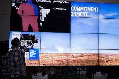 At the World Petroleum Conference, Control Group used Microsoft’s Kinect motion-sensing cameras with multiple zones of interaction. As an attendee got closer to the 12- by 80-foot display, that movement activated different pieces of content on the screens.