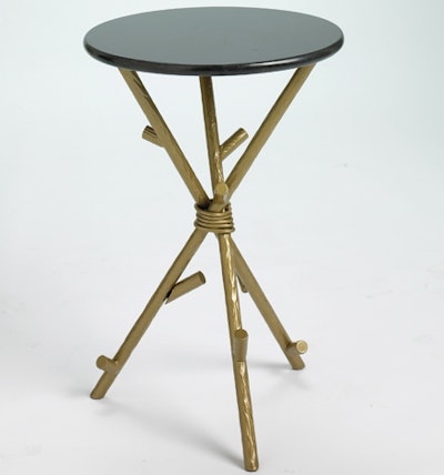Gold branch side table, $45, available nationwide from Suite 206