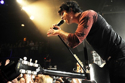 Green Day performed in New York at an event September 15 to launch the Nokia Music service in the United States.
