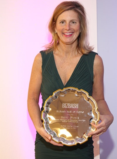 Terri Brock was inducted into the Hall of Fame at BizBash IdeaFest Chicago.