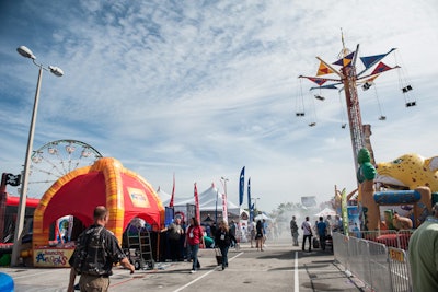 The trade show extended outside to a section of the convention center’s parking lot for 25 exhibitors with the largest equipment and attractions.