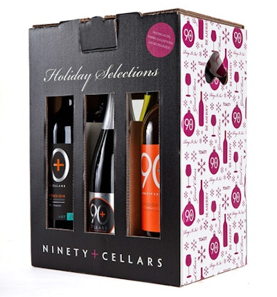 Boston-based wine brand 90+ Cellars is offering a collection of six holiday wines. Wrapped in festive packaging, the gift set includes prosecco, Reisling, cabernet sauvignon, and more. Pairing suggestions, tasting notes, and recipes are included, and the package sells for $60 a pop.