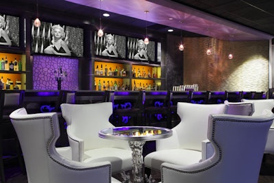 The Verve—Crowne Plaza is offering an Around the World package for its holiday parties this year. The package includes food stations offering hot or cold hors d'oeuvres paired with wine, beer, or scotch and vodka cocktails. Each station is manned by a sommelier, and the stations can be customized to project corporate logos or video reels. The package costs about $99 per person.