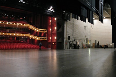 The Concert Hall stage, bigger than most banquet halls