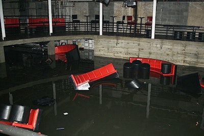 In an email newsletter sent out last Friday, Galapagos Art Space showed the flooding caused by Hurricane Sandy. Over four days, more than 80 volunteers helped restore the Dumbo venue, which will play host to a November 14 fund-raiser to benefit the neighborhood businesses affected by the storm.
