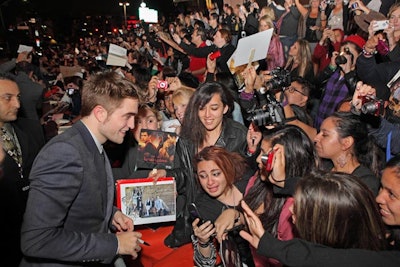 The 2011 premiere for The Twilight Saga: Breaking Dawn—Part 1 drew about 1,200 fans to camp in downtown Los Angeles. This year, organizers used a lottery system to whittle the hopeful campers to 2,000.