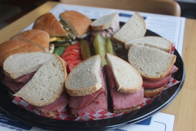 Caplansky’s sandwich platter, always a crowd pleaser