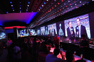 Embed a live feed into custom walls for special events