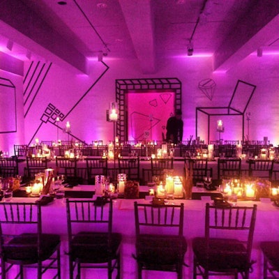 5. The Whitney Museum of American Art used black painter's tape to decorate the walls for its gala in New York on December 11.Click to Like, Comment, or Follow Us on Instagram