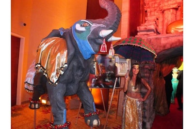 Prop Creations built a a traditional elephant statue for a Bollywood-themed Make-A-Wish event held in Miami