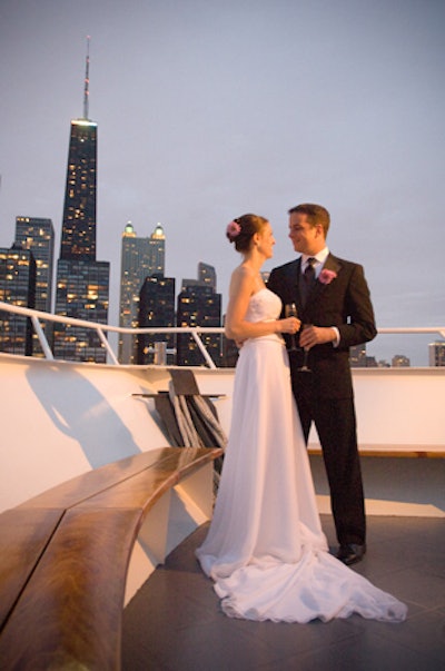Bride and groom enjoying their special day!