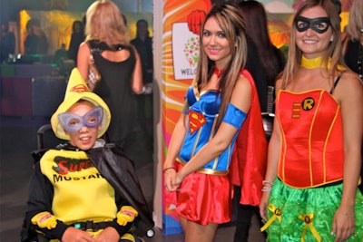 Three to Be Foundation 2012 talent as Superwoman and Robin
