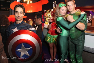 Three to Be Foundation 2012 talent as Captain America and Green Lantern