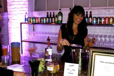Experienced with major brands and private events, smart serve certified