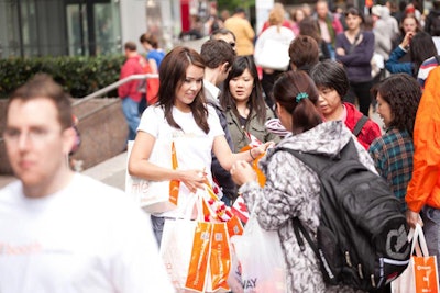 IB ambassadors engaging the public during the Vancouver block party
