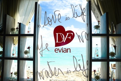 DVF Loves Evian Bottle Launch