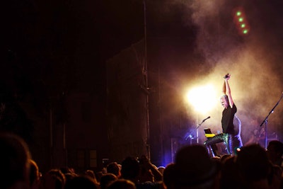 Neon Trees’ Tyler Glenn performs at the Chevy Music Series.