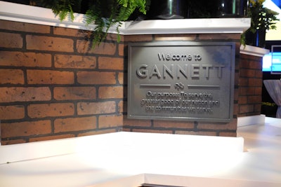 Custom Sign fabrication for Gannett Gala