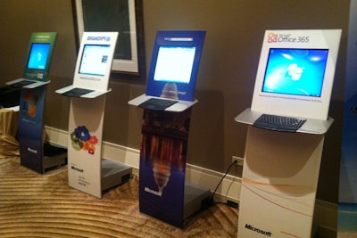 Touchscreen kiosks for National Small Business Week 2012