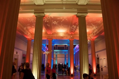 The Corcoran Gallery of Art added festive lighting for the holiday event.