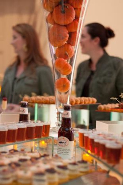 Dogfish Head Brewery provided samples of its Pumpkin Ale, a fall favorite.