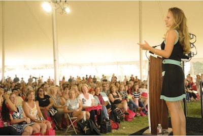 Author speaking at the 2012 National Book Festival