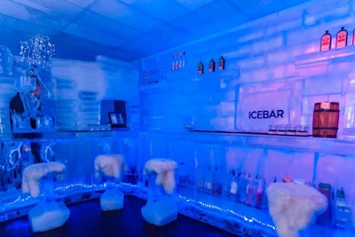 Branding our ice wall is an easy way to impress attendees.