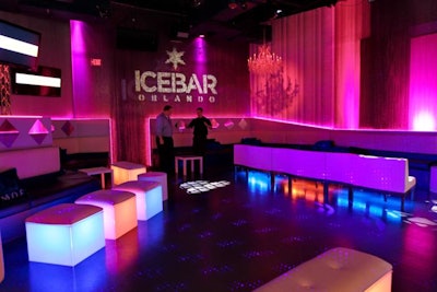 Furniture options are always available at ICEBAR Orlando.