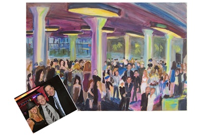 Live Event Paintings for Bar/Bat Mitzvah's & Weddings