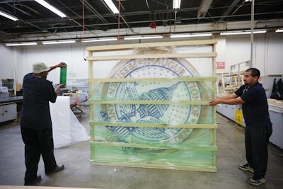 Preparations include packing three-dimensional inaugural seals.