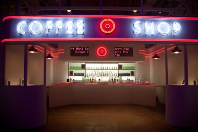 Target hosted hundreds of shoppers at a pop-up store for its Shops at Target program in New York in September. As a whimsical way to incorporate a bar into the event, the production team at ExtraExtra built a diner-style coffee shop set.