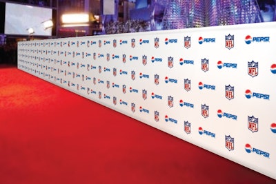 Step and Repeat LA created hard-paneled media walls