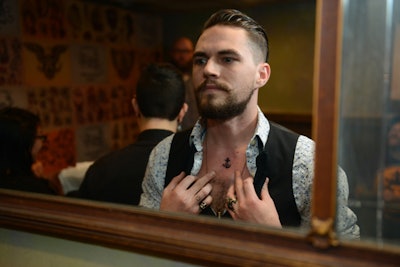 Held at Passenger, a newly opened bar in Williamsburg, Sailor Jerry's event invited guests to get anchor-shaped tattoos; the 102nd person was inked at 3 a.m.