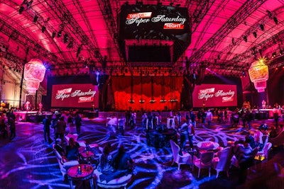 “For me, it's the Super Saturday Night party from DirecTV at this year's Super Bowl. Just hours earlier, we had watched celebrities play flag football on an expanse of beach inside the 88,000-square-foot tent. But that evening, Jack Murphy Productions and CL22 Productions transformed the space from a sports arena to an Eyes Wide Shut-themed nightclub with two of the largest chandeliers I've ever seen framing the stage where Justin Timberlake performed.” —Beth Kormanik, senior editor