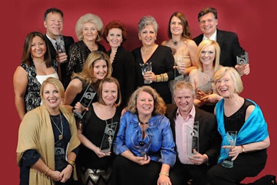 From left to right, back row: Andrew Schorr, Hosts Chicago; Susan Gray, MAC Meetings & Events; Rhonda Marko, Destination Nashville; Fabienne Hanks, 360 Destination Group; Nicole Marsh, Arrangers; Kevin Brewer, LEO Events; Sarah Hines, Accent on Indianapolis. Front row: Rhea Dira, Destination Tahoe Meetings & Events; Melissa Holmes, MAC Meetings & Events; Amberlee Huggins, CSI-Capitol Services, Inc.; Lisa DeLeon, Destination Tahoe Meetings & Events; Jill Tate, Corinthian Events; Pádraic Gilligan, Ovation Global; Faith Moore, FM&A Events.